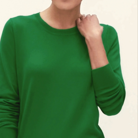 Banana Republic Green Crew Neck Lightweight Sweater - Picture 9 of 9